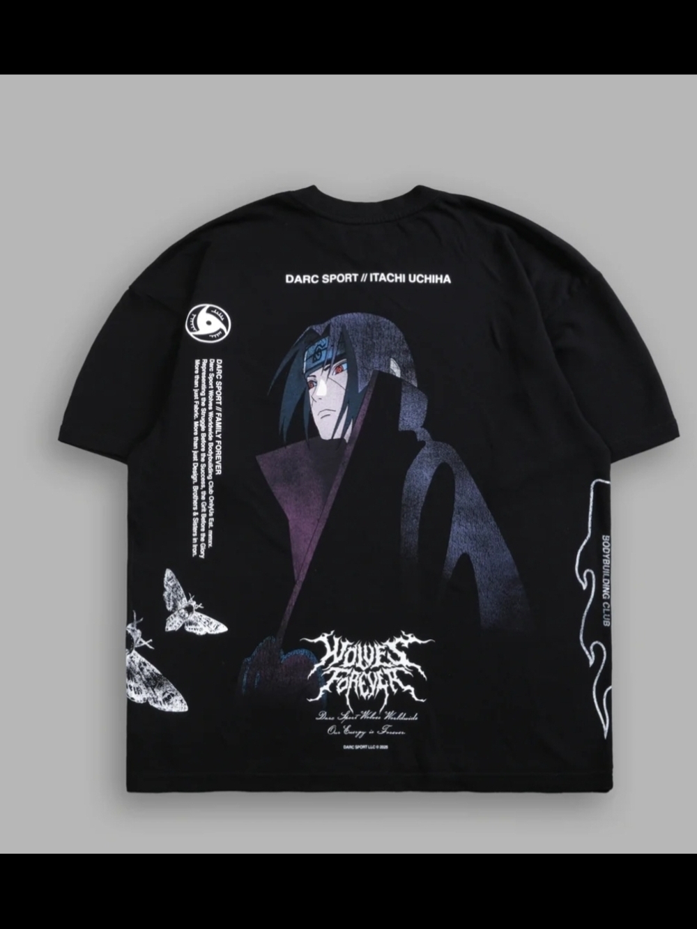 Darc Sport x Naruto Shippuden Itachi Uchiha "Side By Side" Premium Oversized Tee
